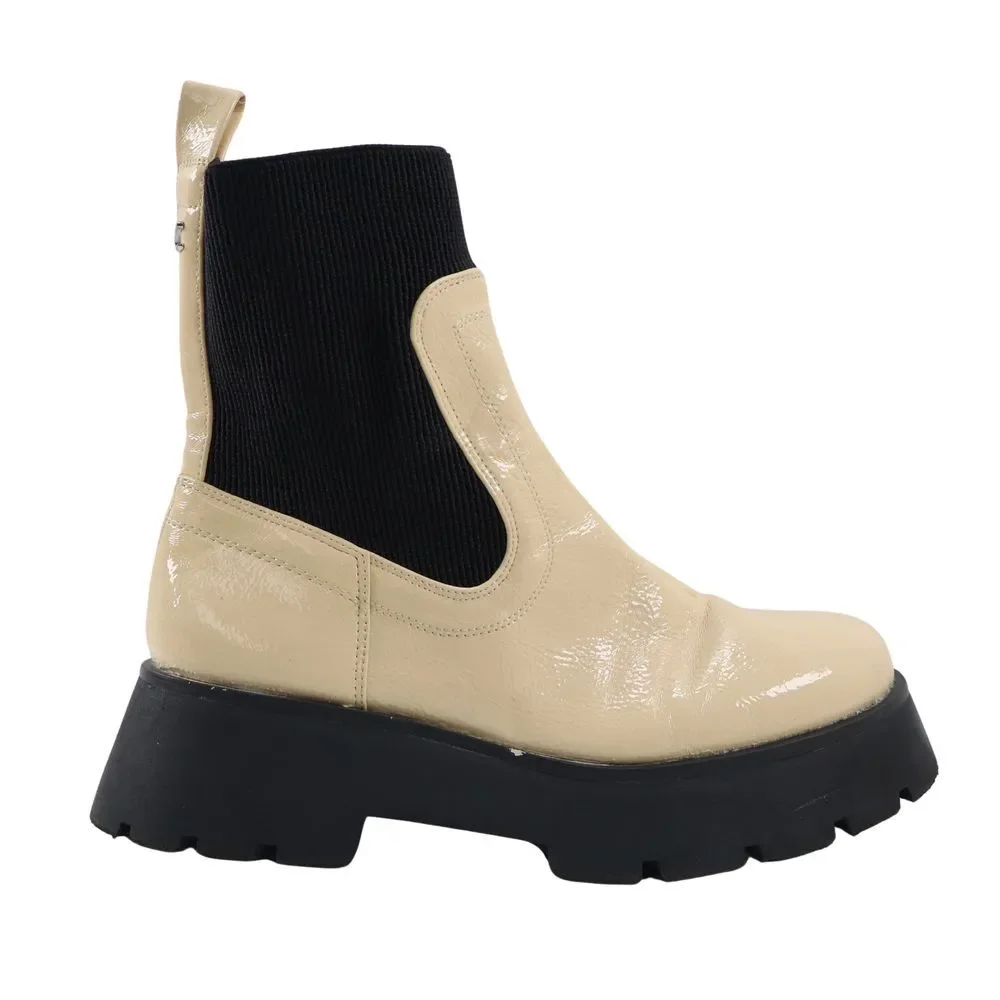 🔥Circus by Sam Edelman Leslie Lug Sole Chelsea Booties, Eggshell 6.5US MSRP$120 - Picture 1 of 10